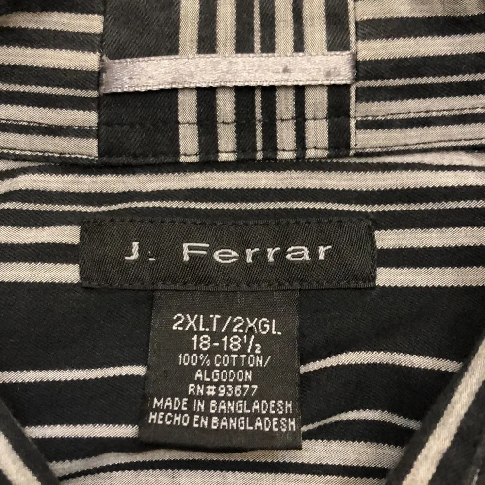 Bundle J.Ferrar mens button front long sleeve shirt size 2XLT - Picture 12 of 14